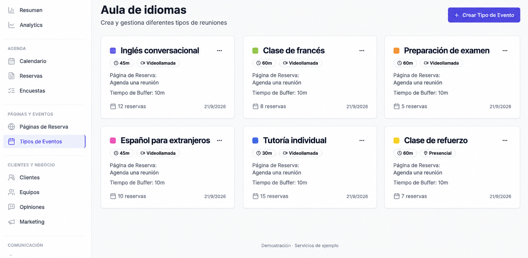 Demostración de Anytimebot para Clases y formación